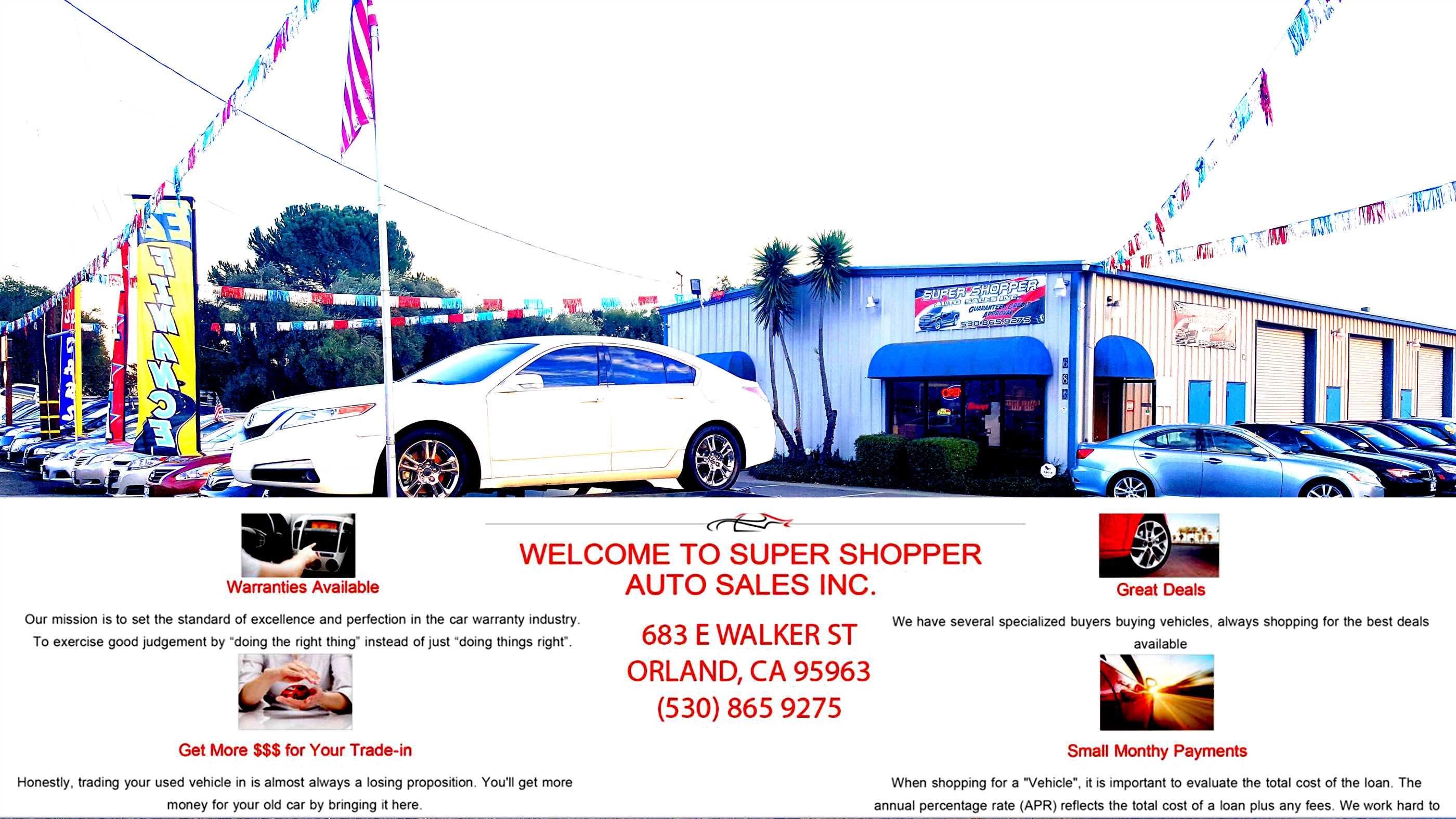 Super Shopper Auto Sales Inc. Orland CA New & Used Cars Trucks Sales